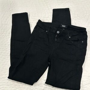 Paige verdugo ultra skinny black jeans size 28